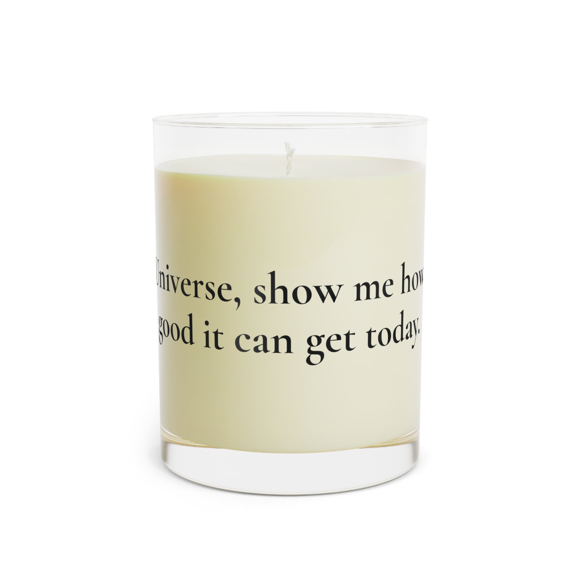 Selorya Signature Affirmation Candle — Universe, Show Me How Good It Can Get Today